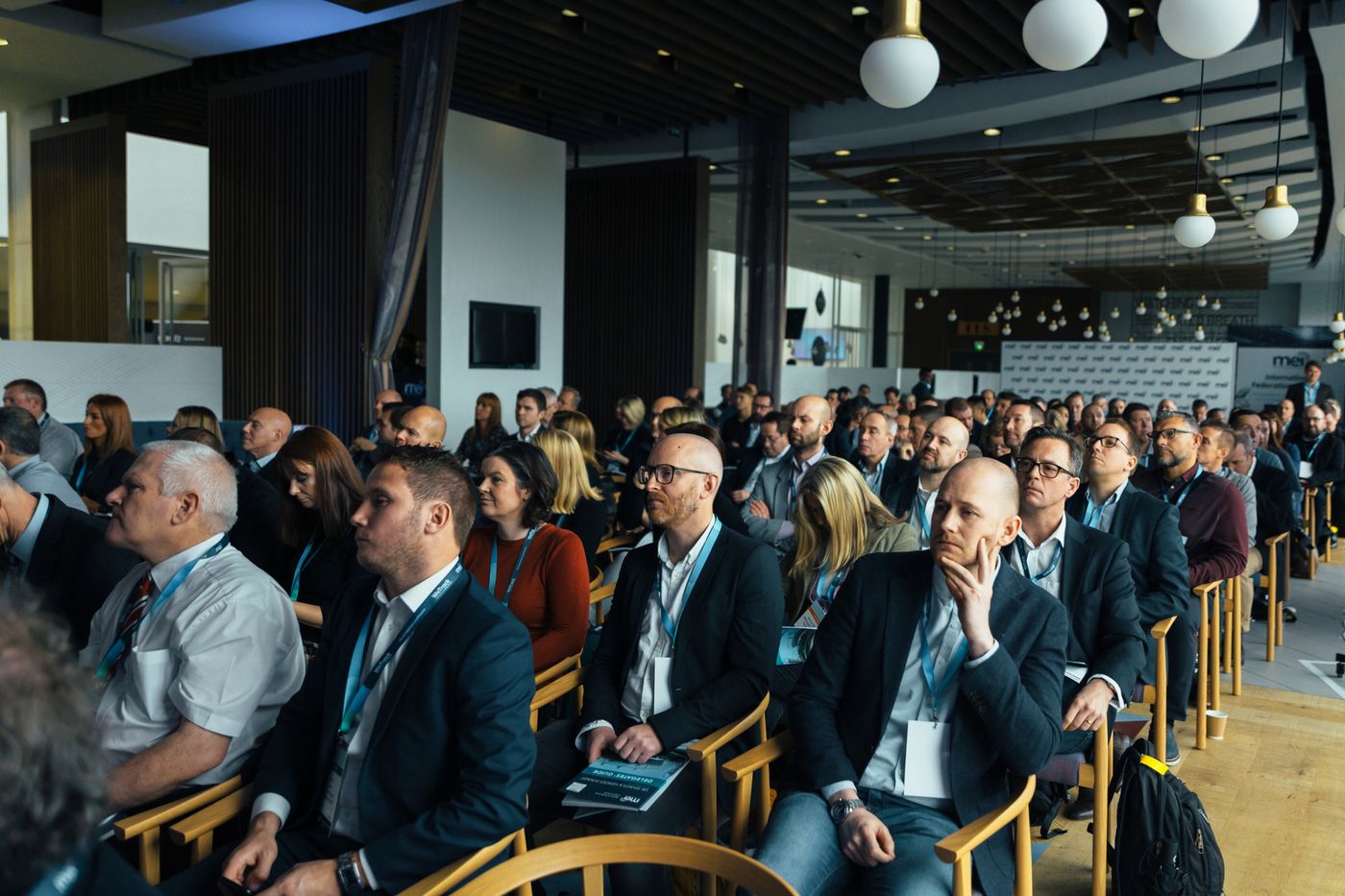 Conference and corporate event staff at a business event